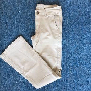American Eagle Kick Bootcut Khaki